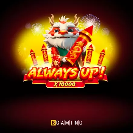 Gra slotowa "Always Up x10000" dostępna w kasynie Lilibet, przedstawiająca symbol mnożnika.