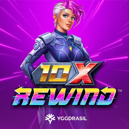 Przykład gry slotowej Yggdrasil dostępnej w kasynie Lilibet - 10x Rewind